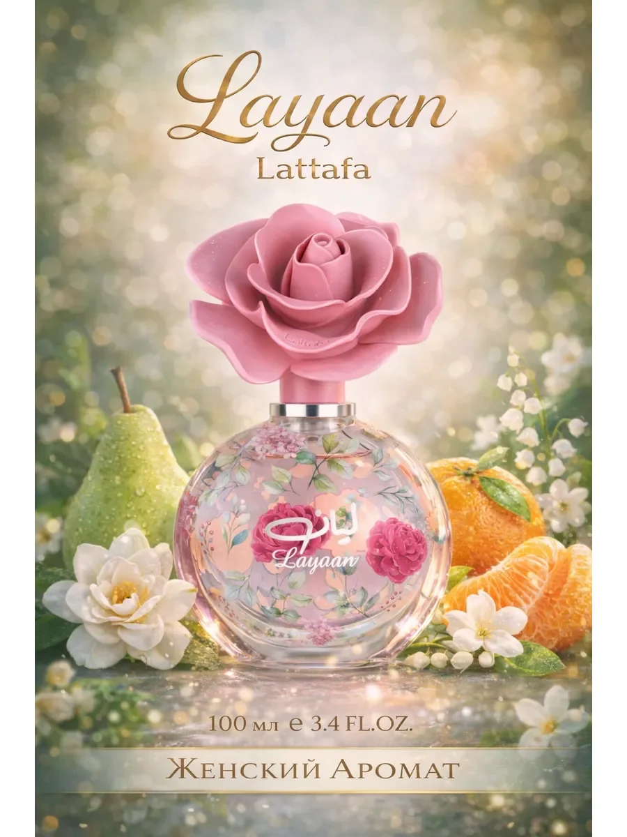 Арабские духи женские Layaan 75ml - миниатюра 3
