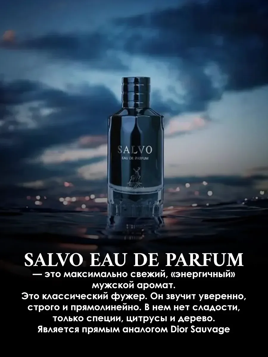 Арабские духи мужские Salvo 100ml - миниатюра 4