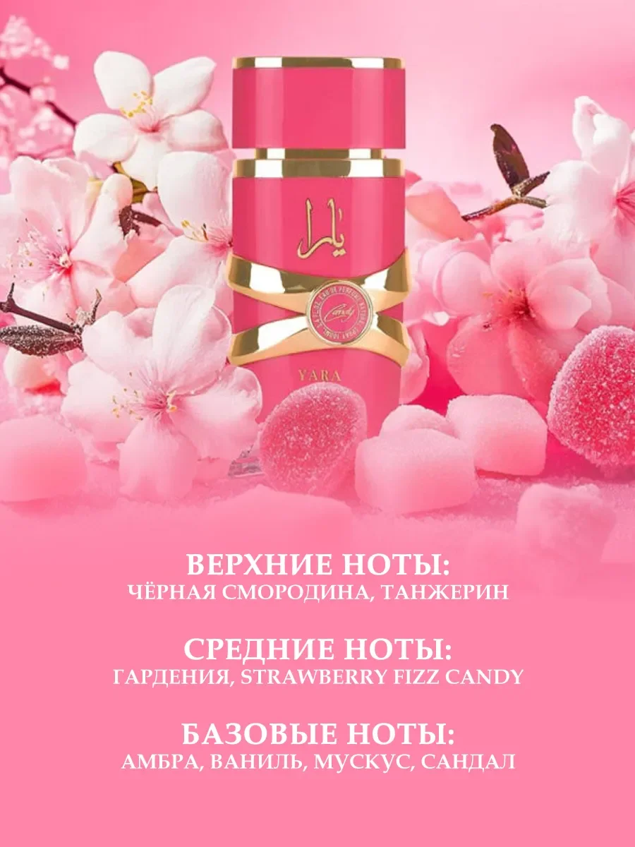 Духи арабские женские Yara Candy 100мл - миниатюра 3