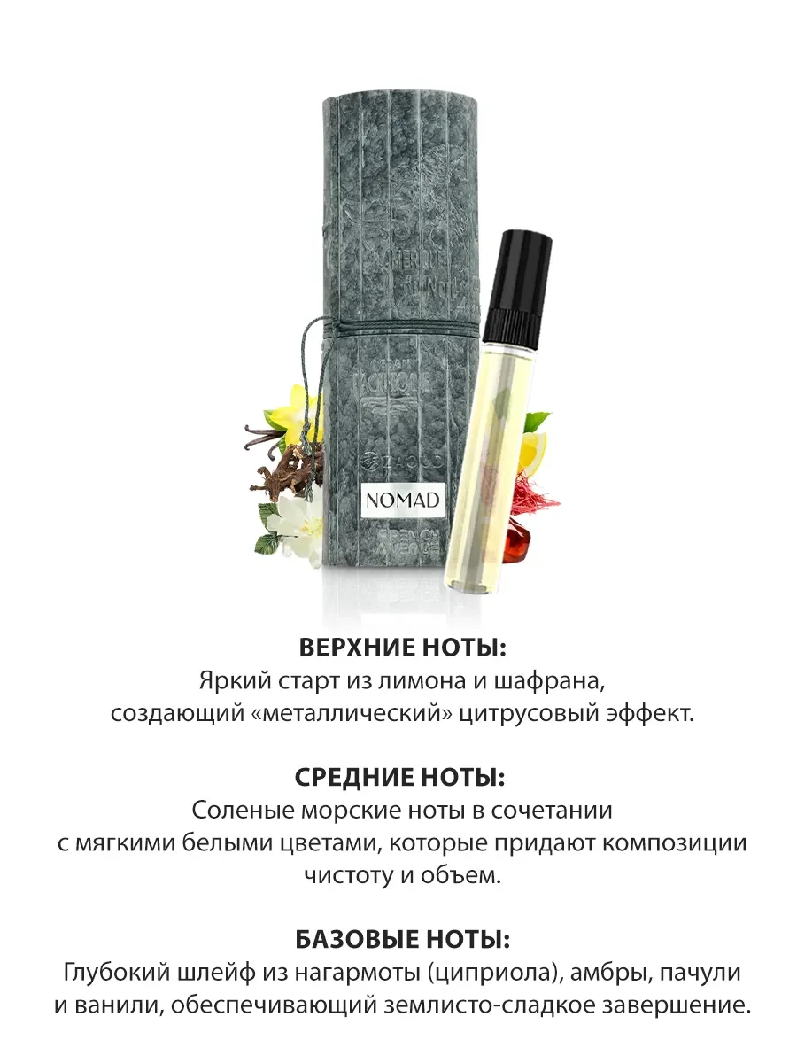 Арабские духи женские,мужские Nomad 5мл - миниатюра 4
