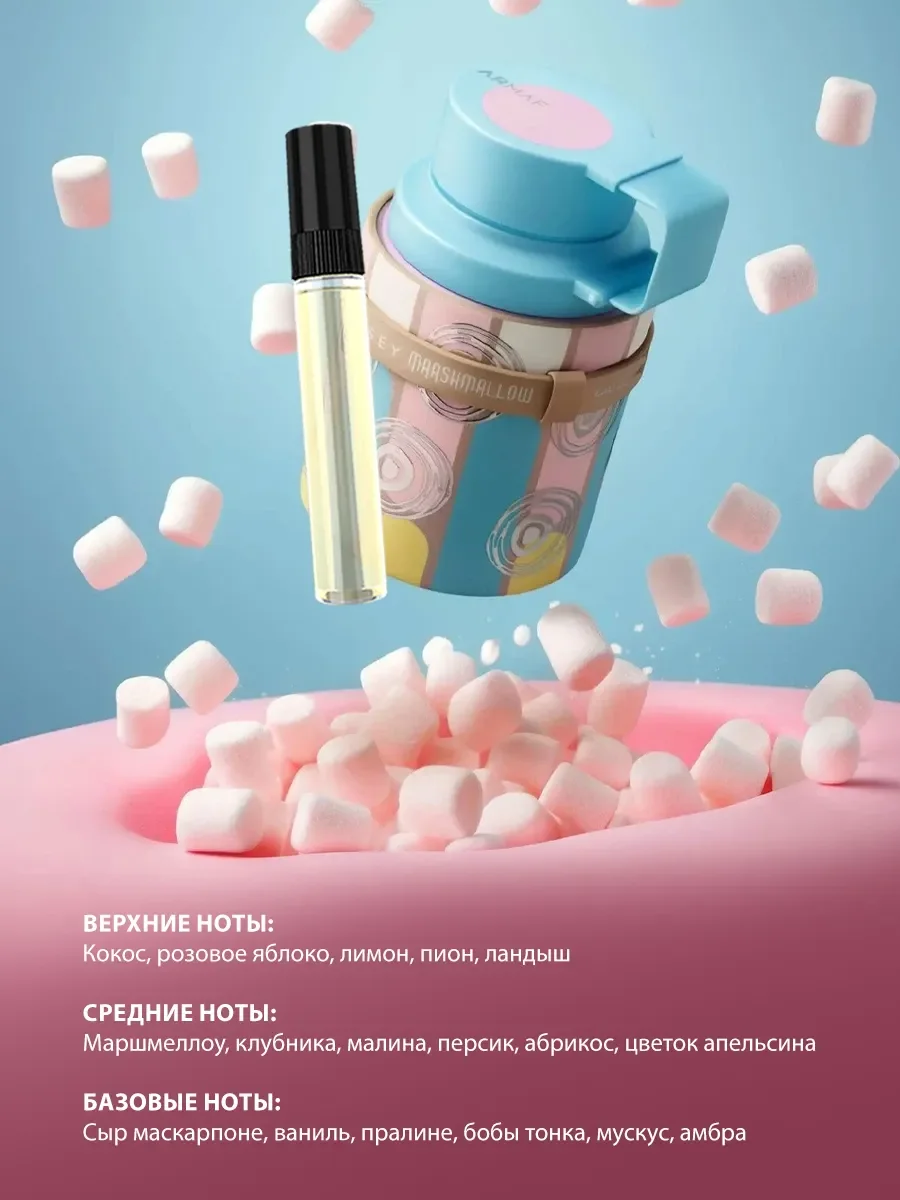 Арабские духи женские, мужские Odyssey Marshmallow 100ml - миниатюра 3