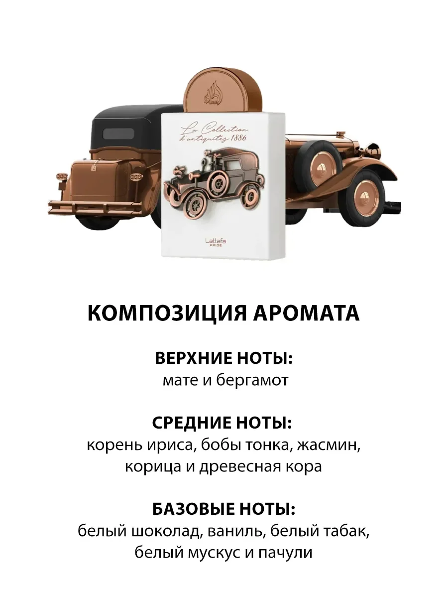 Арабские духи мужские La Collection D'antiquites 1886 100ml - миниатюра 3