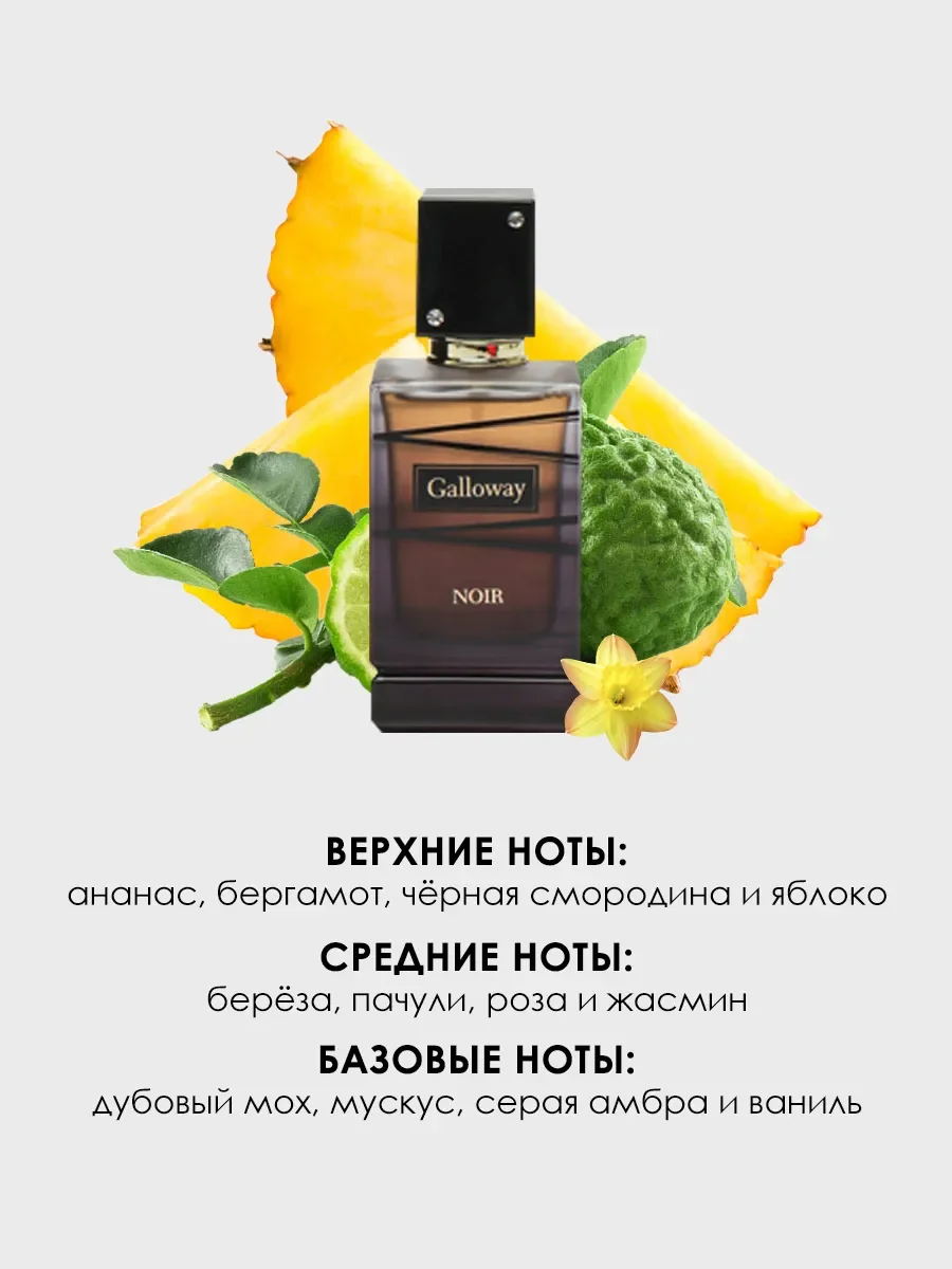 Духи Galloway Noir 85ml - миниатюра 2