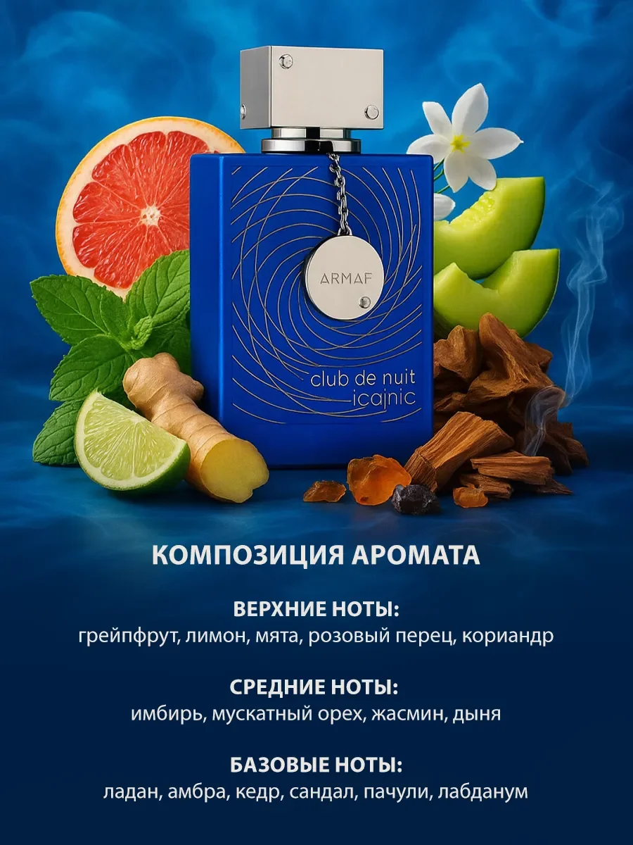 Арабские духи мужские Club De Nuit Iconic 105ml - миниатюра 3