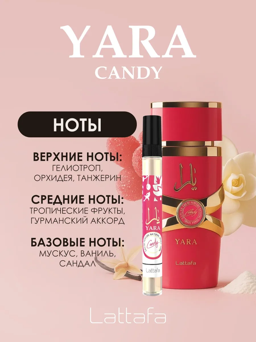Духи арабские женские Yara Candy 10мл - миниатюра 2