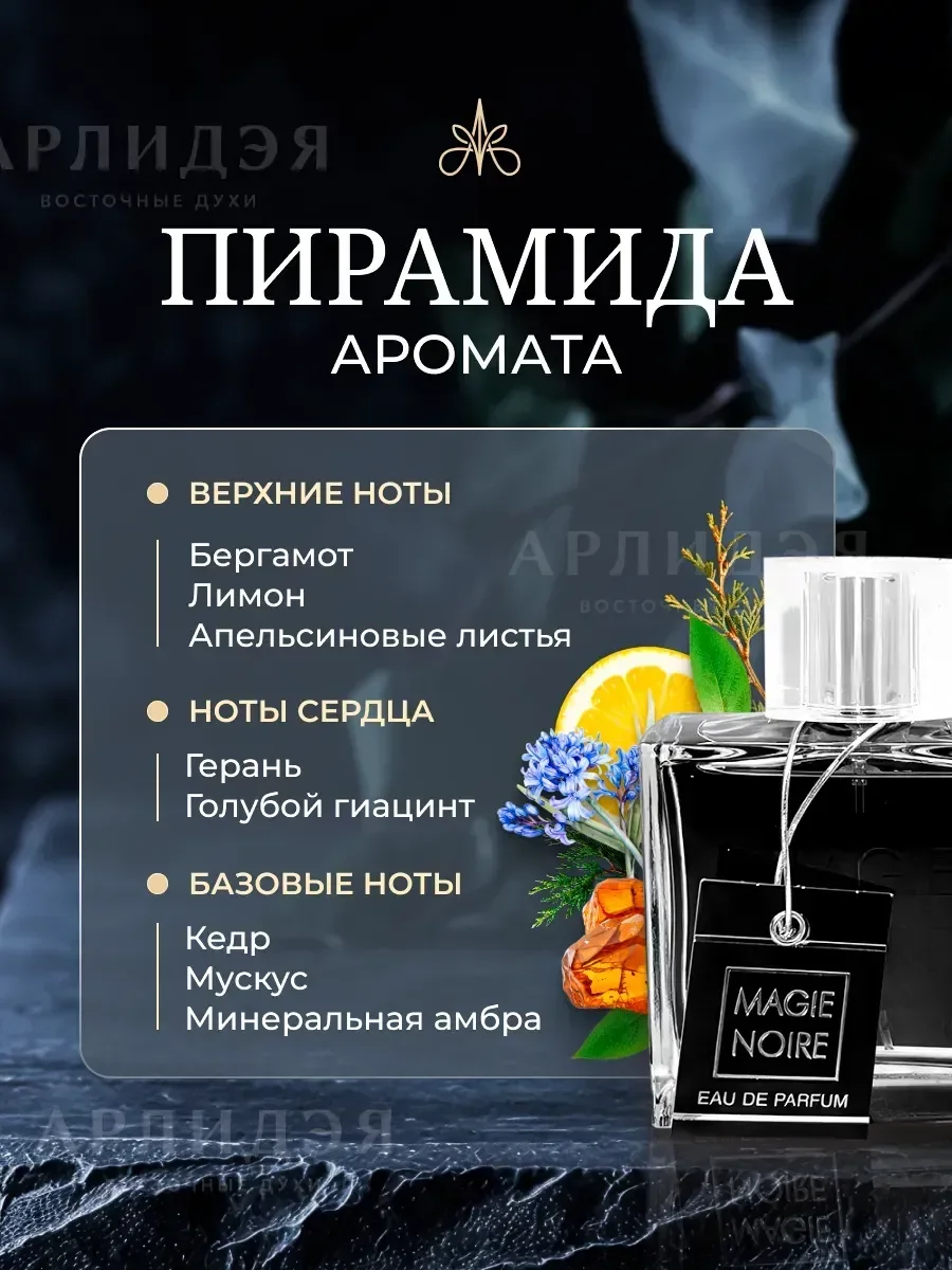 мужские духи стойкие оригинал Magie Noire, 100 мл - миниатюра 4