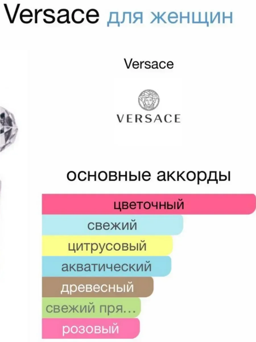 Духи Versace bright crystal Версаче духи 90мл - миниатюра 6