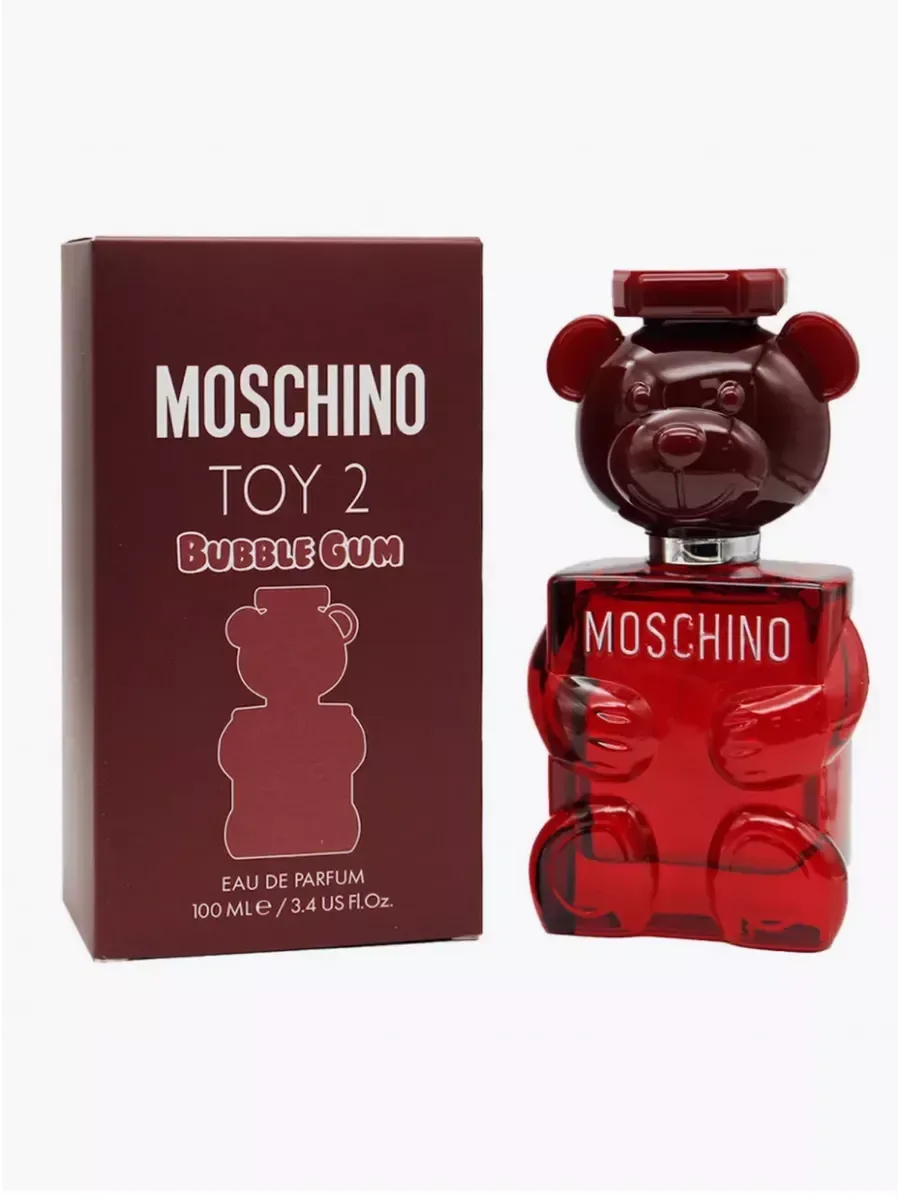 Женские духи Toy 2 Bubble Gum Москино бордовый мишка 100 мл - миниатюра 3