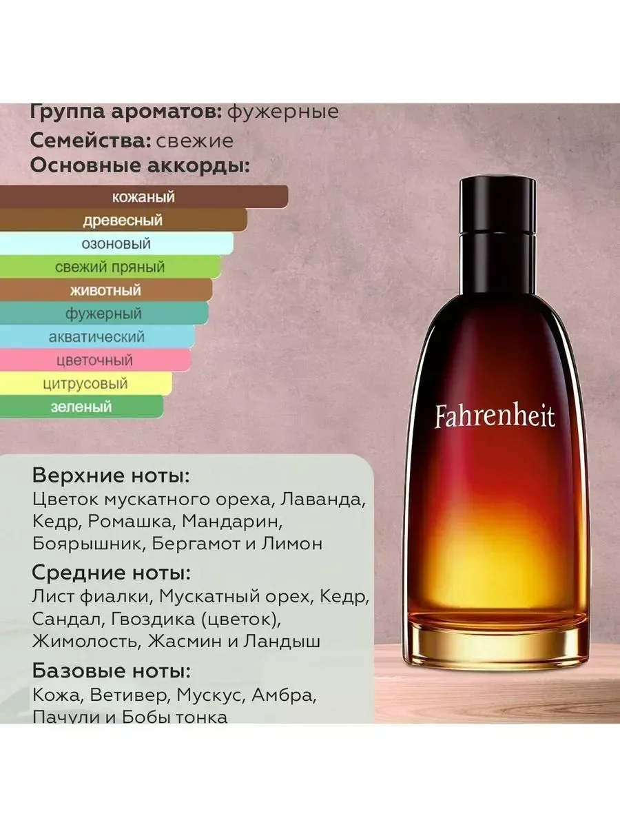 Мужские духи Fahrenheit Dior 100 мл Диор Фаренгейт - миниатюра 3