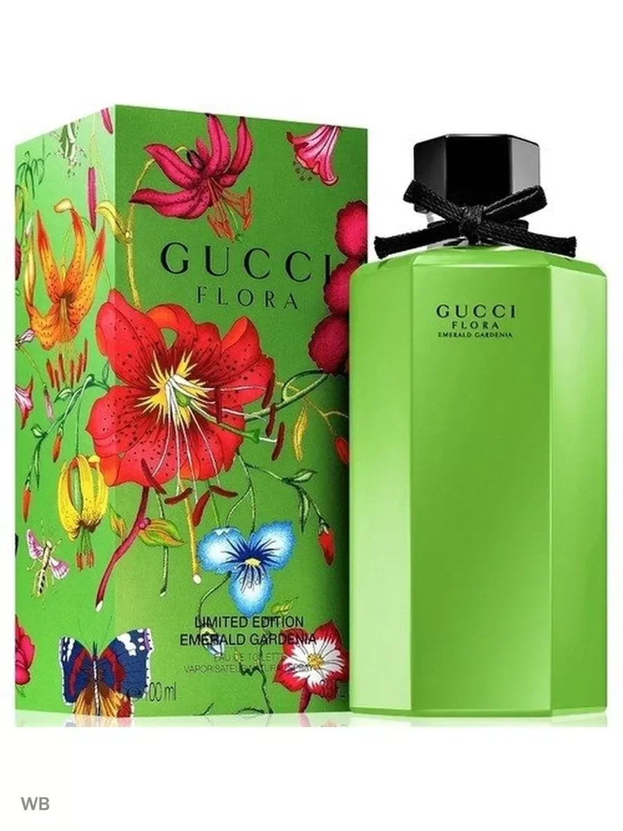 Духи gucci flora limited edition emerald gardenia 100 ml - миниатюра 2
