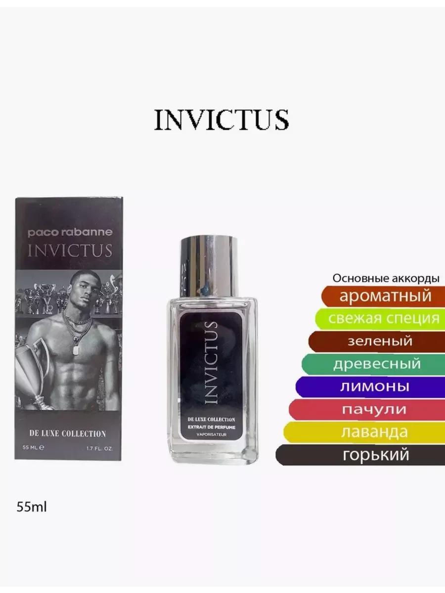 Духи Тестер ОАЭ INVICTUS PACO RABANNE 55 мл - миниатюра 2