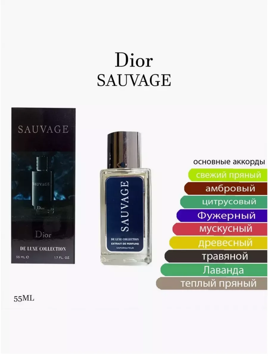 Духи Тестер ОАЭ Dior Sauvage 55 мл - миниатюра 2
