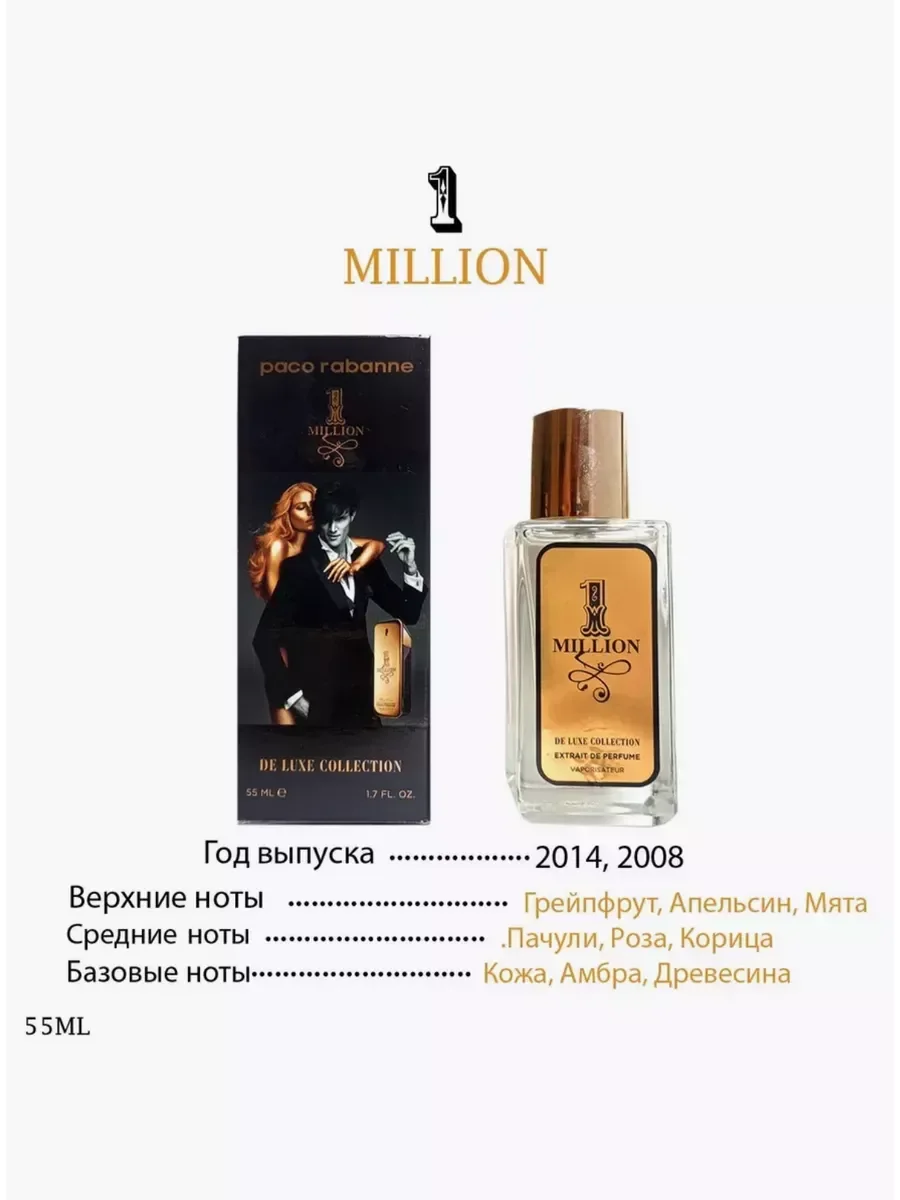Духи Тестер ОАЭ 1 Million Paco Rabanne 55 мл - миниатюра 2