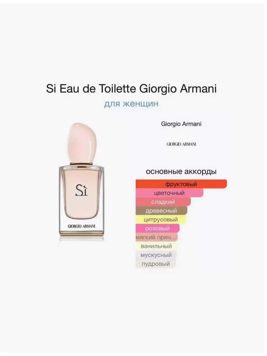 Духи Giorgio Armani Si Eau de Toilette 100мл - миниатюра 4