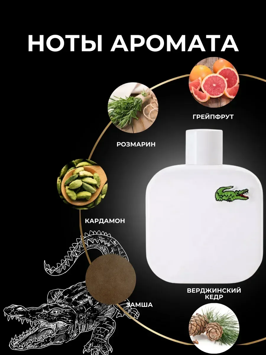 Eau de Lacoste L.12.12 Blanc 100мл - миниатюра 3
