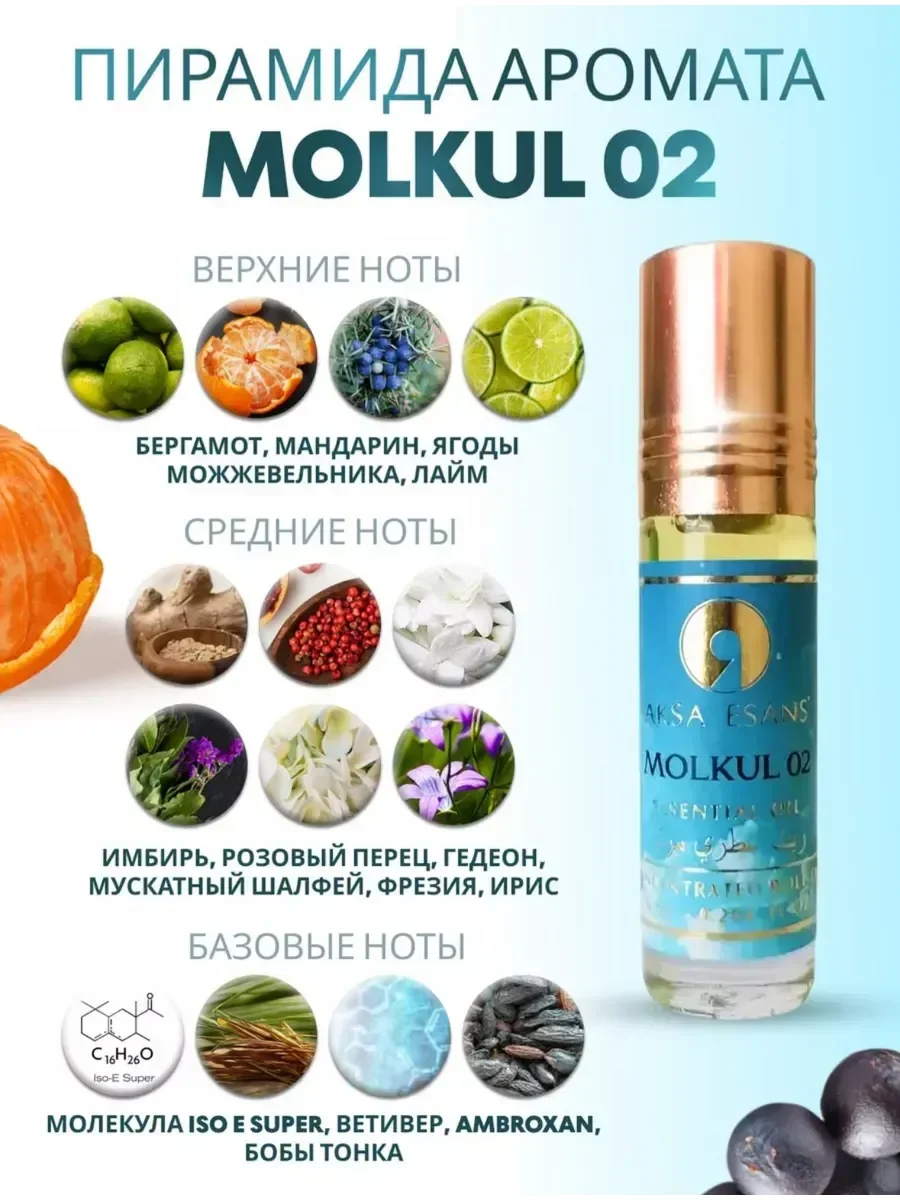 Духи Масляные Molkul 02 - миниатюра 2