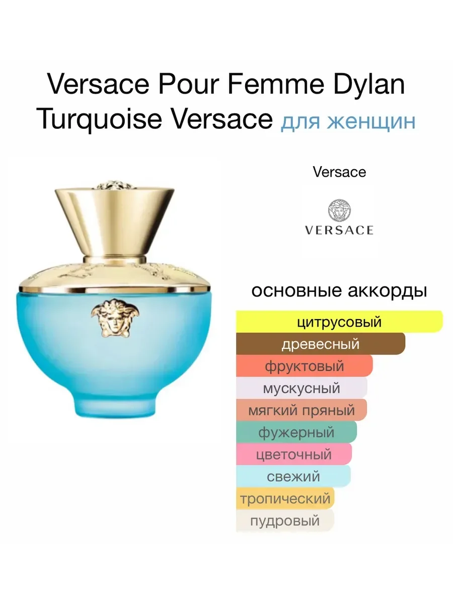 Versace Pour Femme Dylan Turquoise 100 мл - миниатюра 3