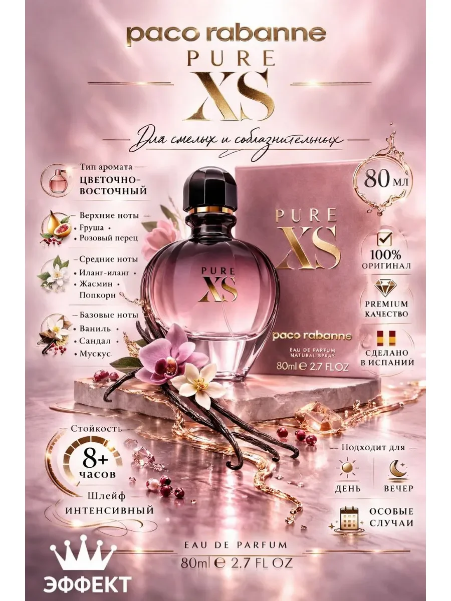 Духи женские Paco Rabanne Pure XS 80 мл - изображение 1