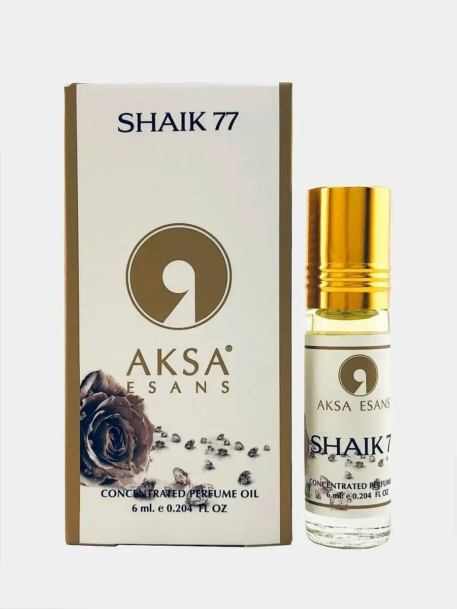 Масляные духи Shaik 77 AKSA Esans 6 мл - миниатюра 3