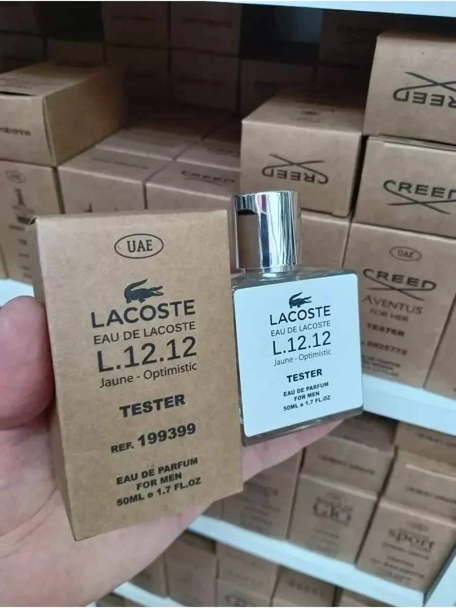 Тестеры LACOSTE L.12.12 Jaune Optimistic Лакосте 50 мл - миниатюра 2