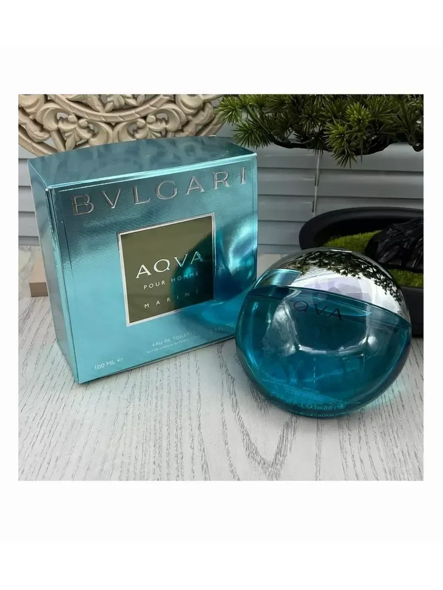 aqua Pour Homme Marine Булгари аква 100 мл - миниатюра 3
