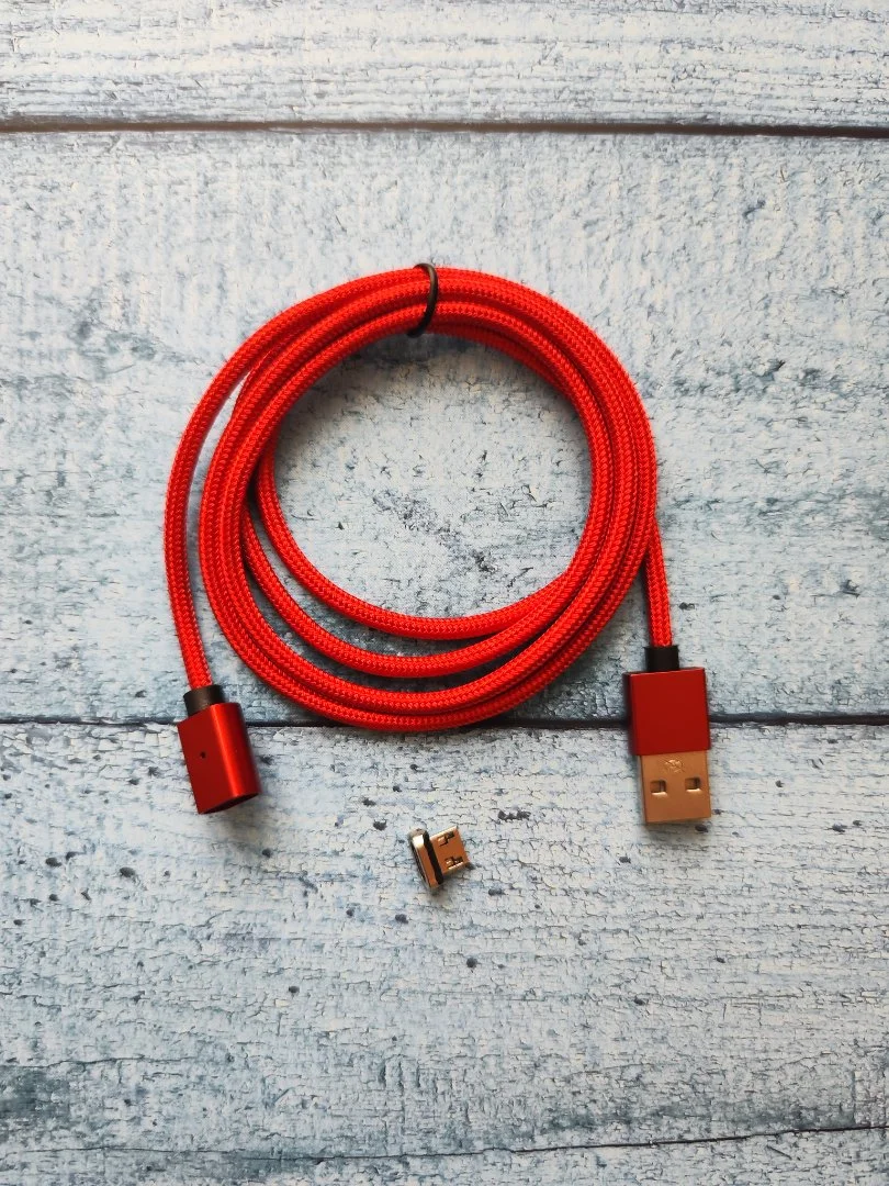 Магнитный Кабель Essager Micro USB, 1м, Красный - миниатюра 3