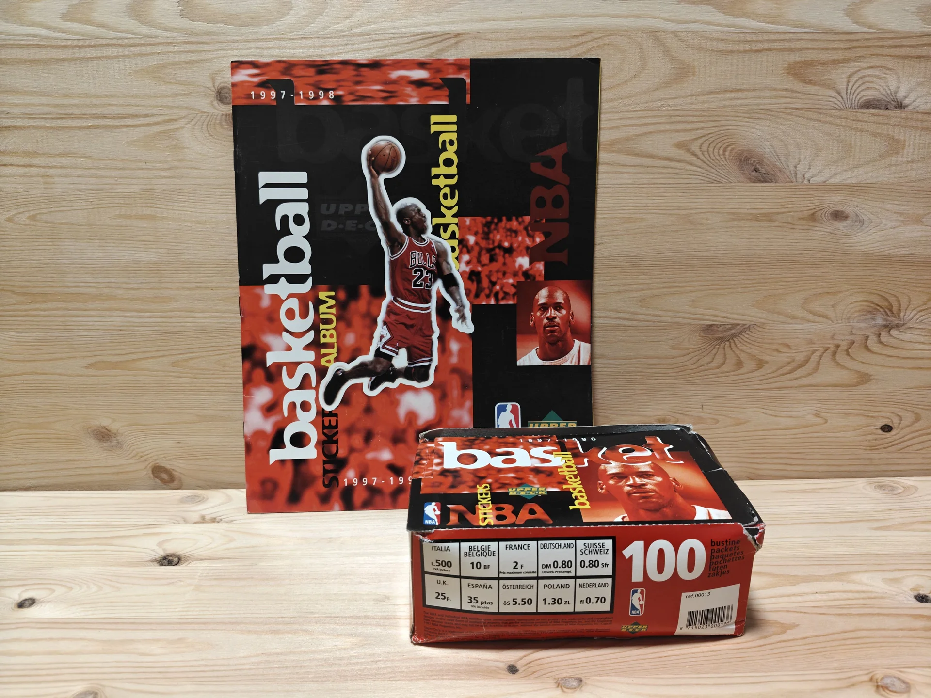 Блок и пустой альбом НБА 1997-1998  Upper Deck