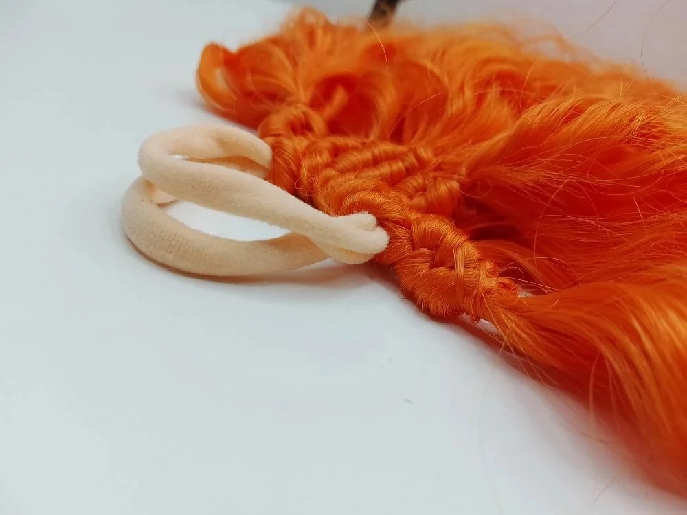 Хвост на резинке. Шиньон. Съемный хвост Афрохвост кудрявый - миниатюра 2