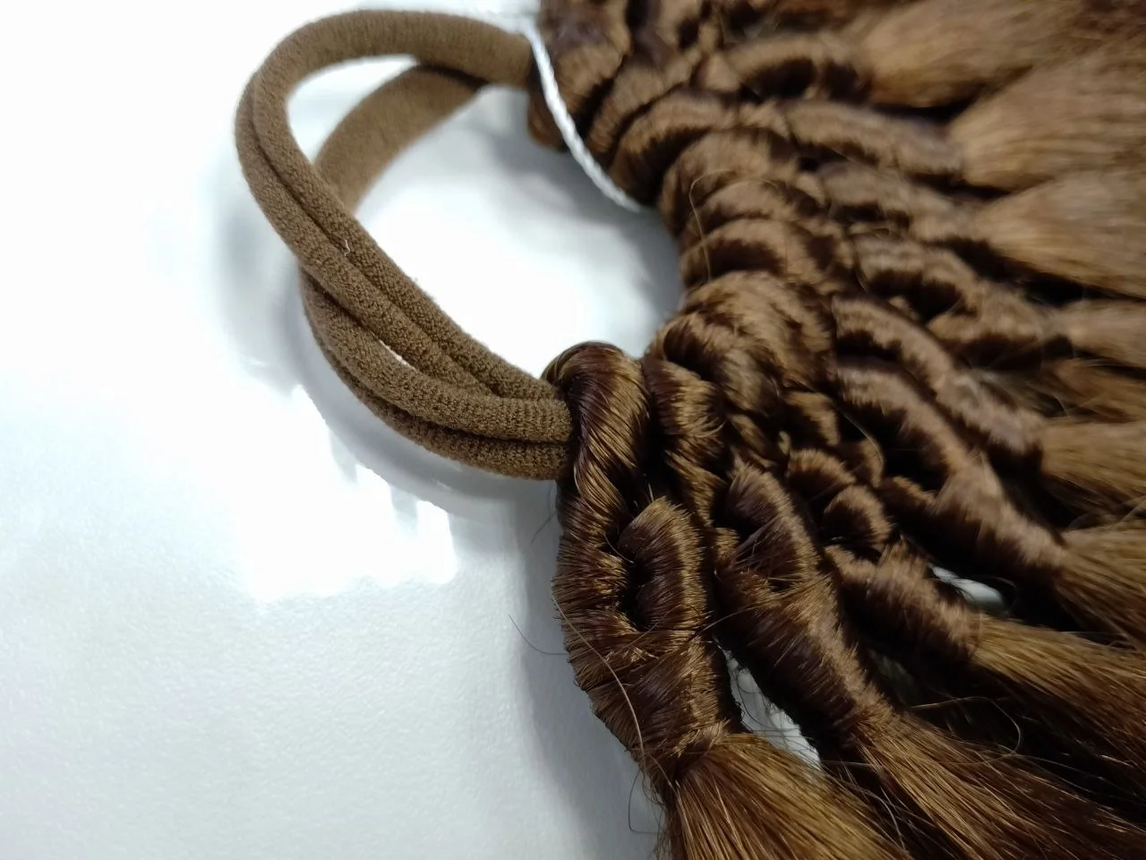 Хвост на резинке. Шиньон. Съемный хвост. Афрохвост - миниатюра 4