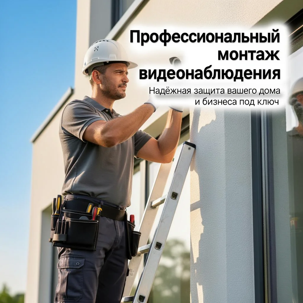 Установка видеонаблюдения - миниатюра 2