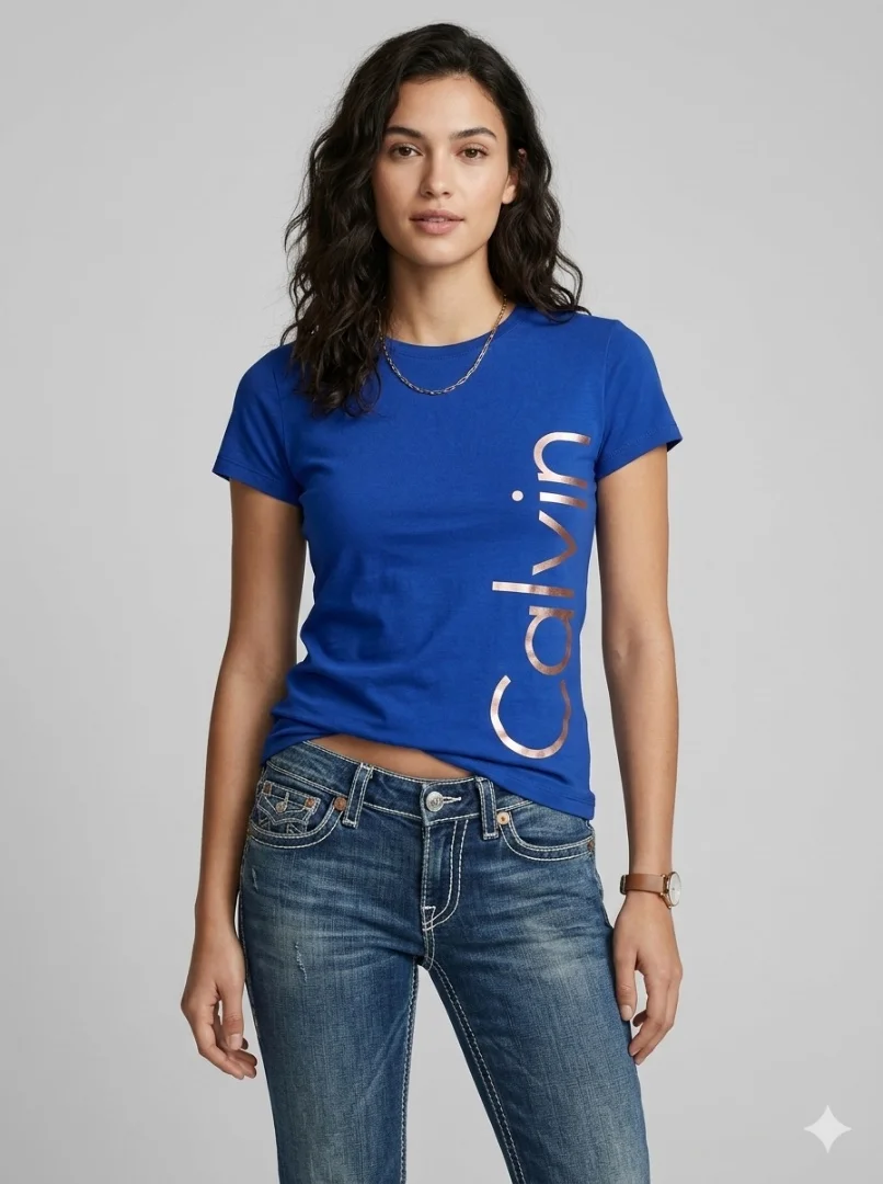 Прямые женские синие джинсы True Religion - миниатюра 4