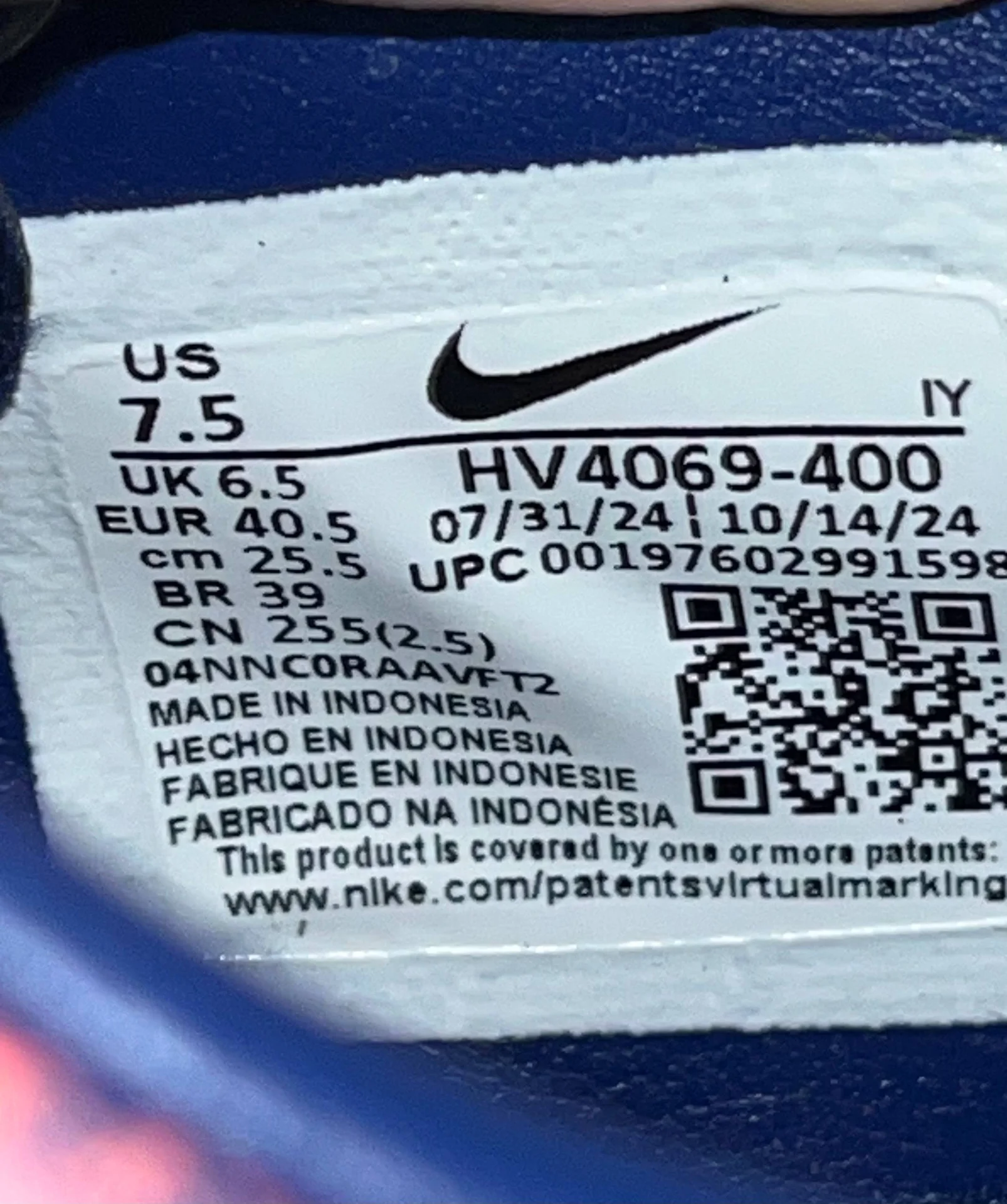 Сороконожки nike phantom 40,5 оригинал - миниатюра 5