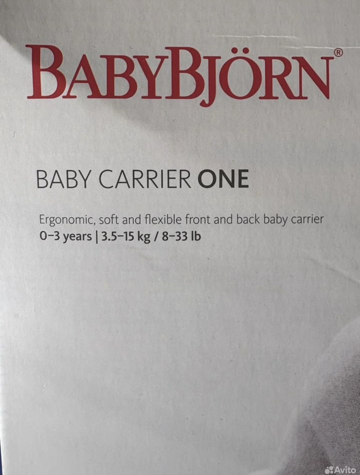 Baby bjorn эргорюкзак carrier one dark grey - изображение 1