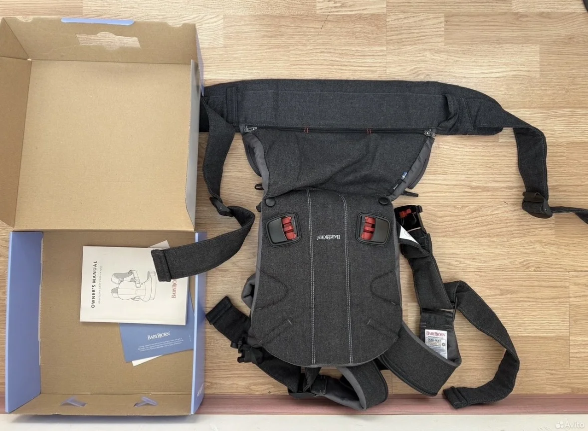 Baby bjorn эргорюкзак carrier one dark grey - миниатюра 4