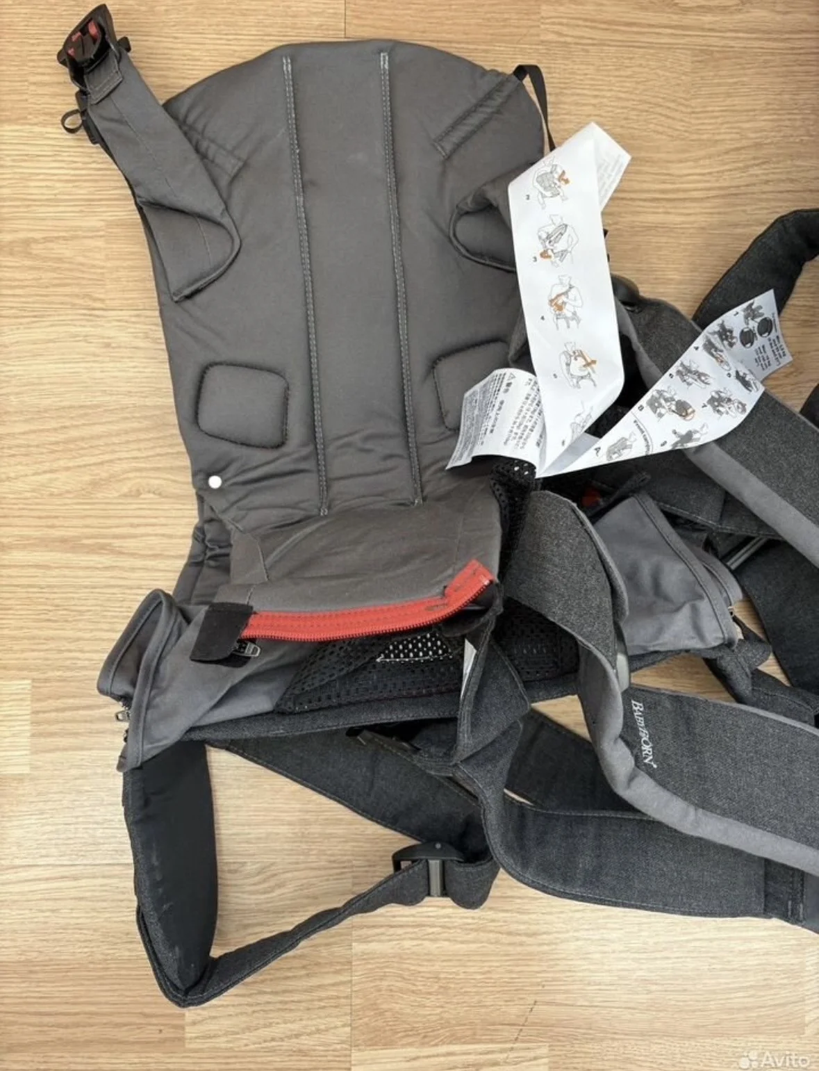 Baby bjorn эргорюкзак carrier one dark grey - миниатюра 5