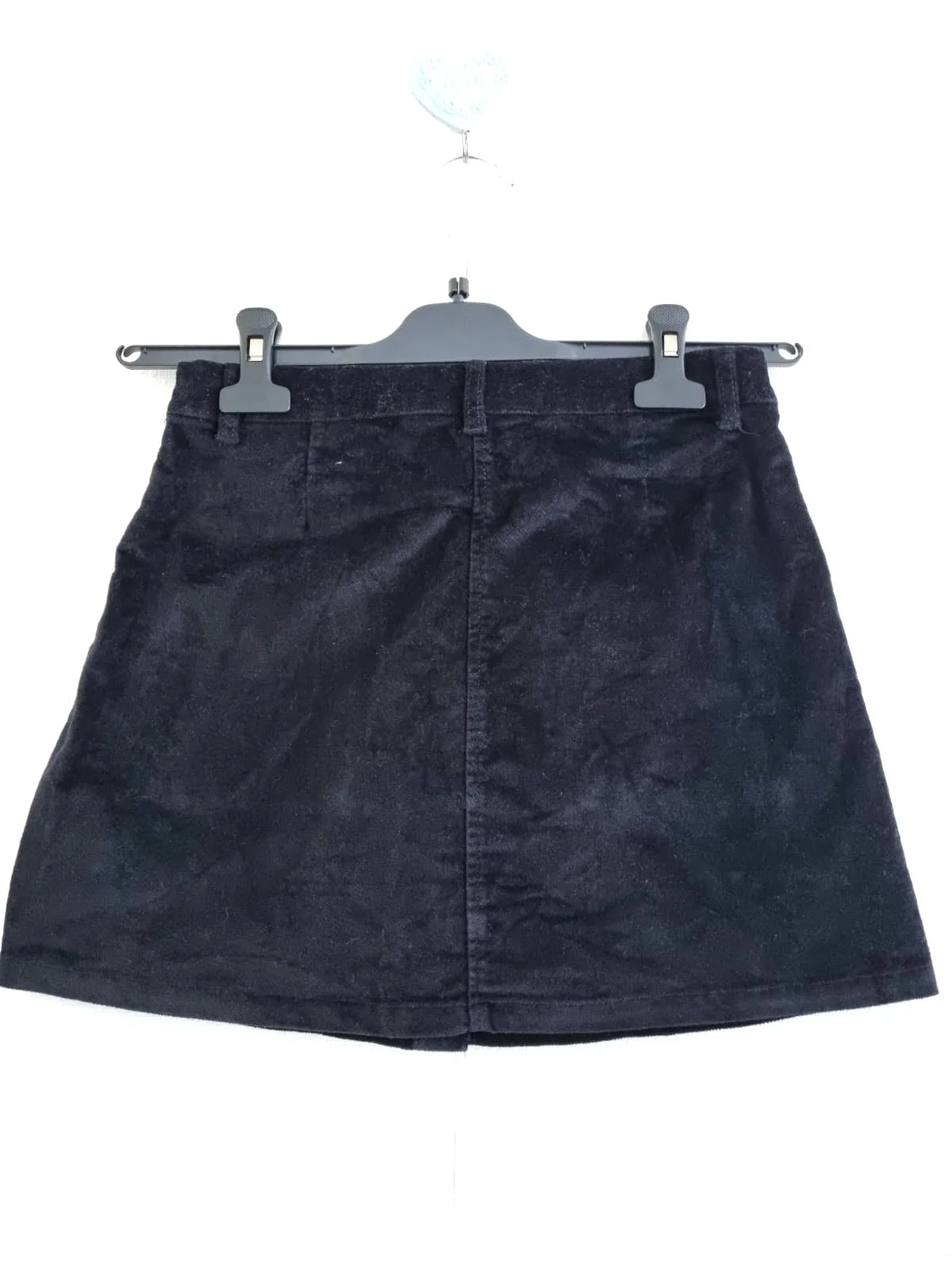 Юбка бархатная черная Zara 11-12/152см - миниатюра 2