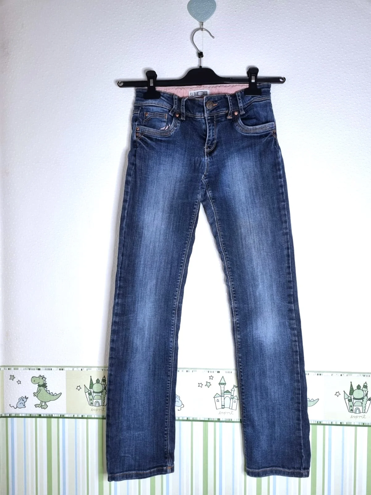 Джинсы Okaidi 12A/150см - изображение 1