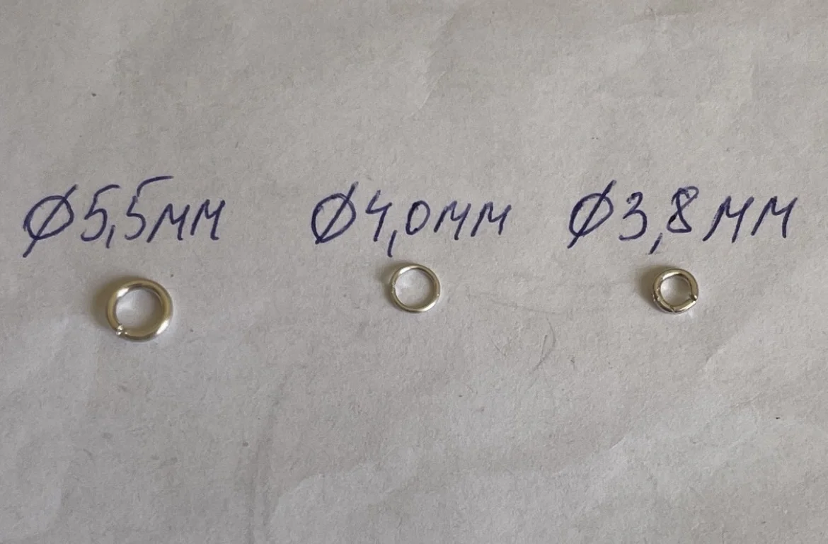 Замок Карабин, Круглый Золото Серебро - миниатюра 6