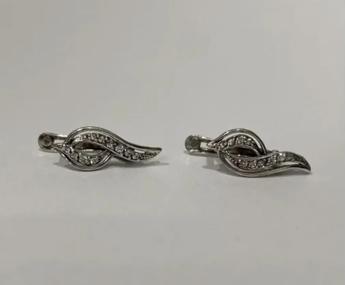 Серьги Серебряные С Фианитами - миниатюра 4