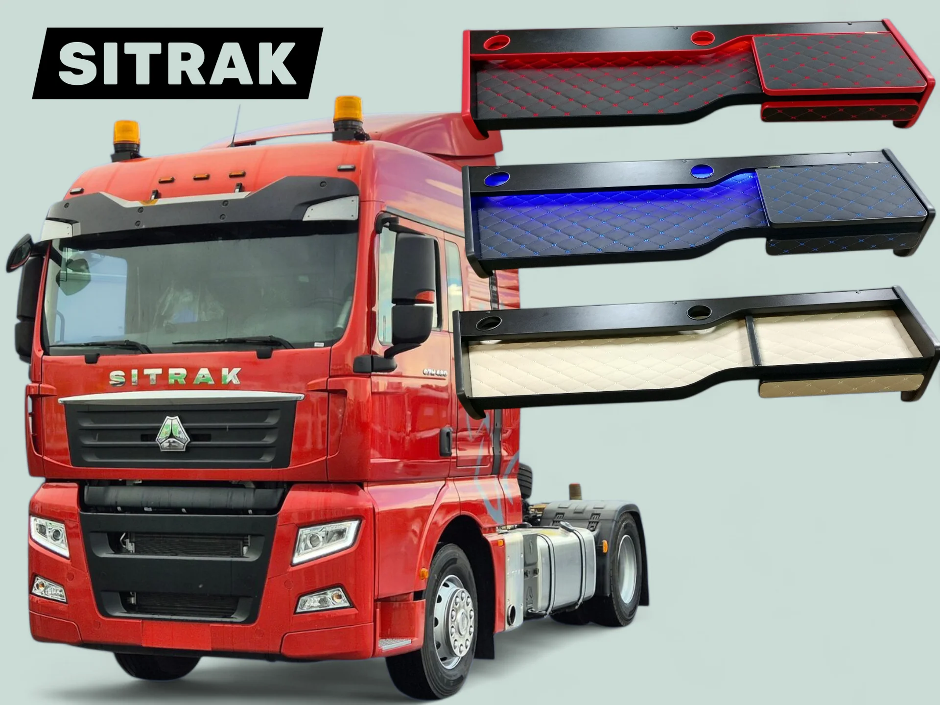 Полка столик Маз Man Sitrak Daf Камаз Shacman - миниатюра 3