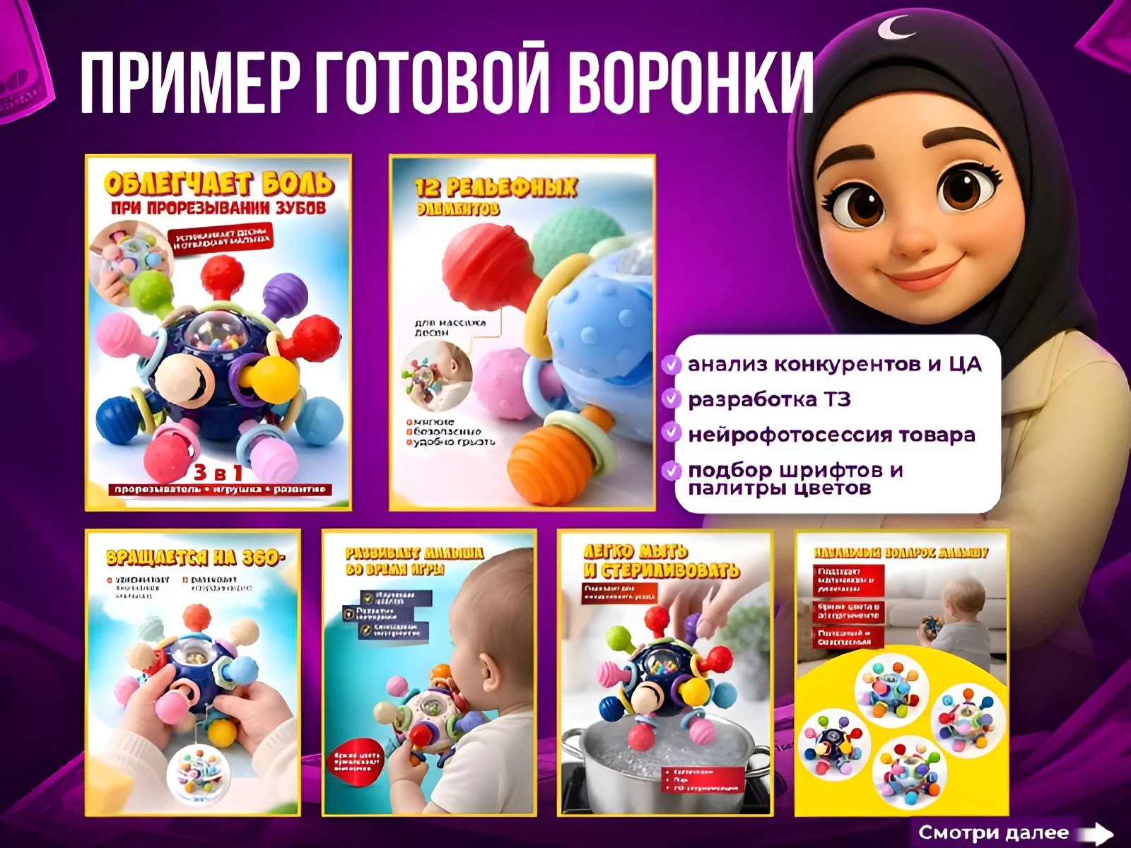 Инфографика для маркетплейсов Wildberries / Ozon - миниатюра 7