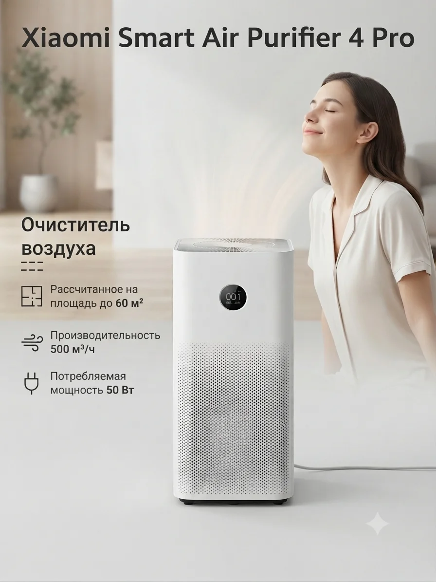 Xiaomi Smart Air Purifier 4 Pro б/у - изображение 1