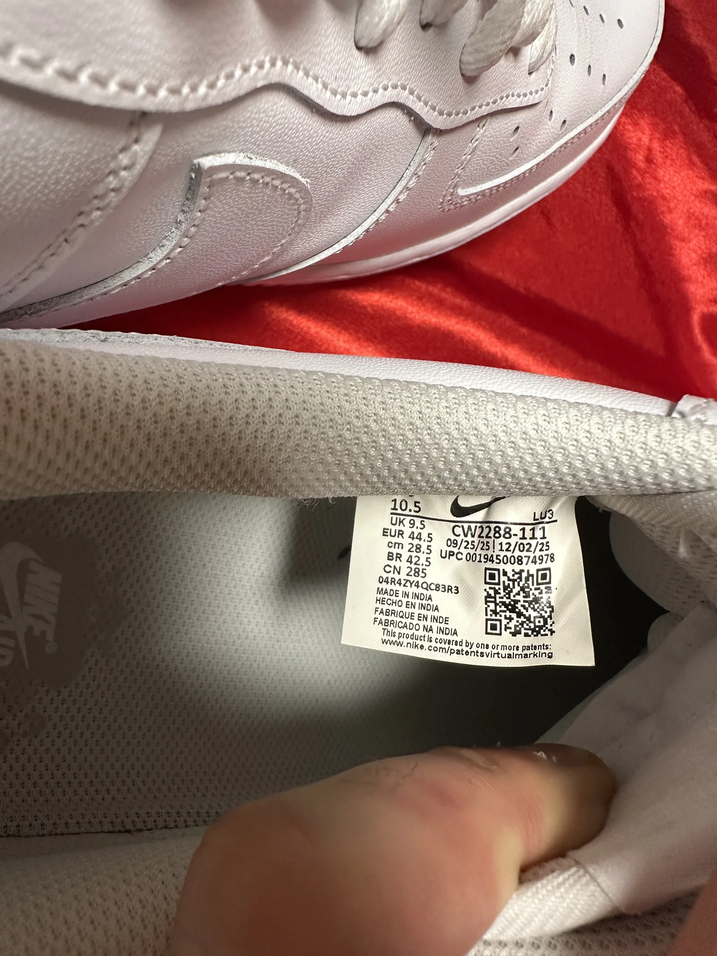 Nike Air Force 1 Белые - миниатюра 2