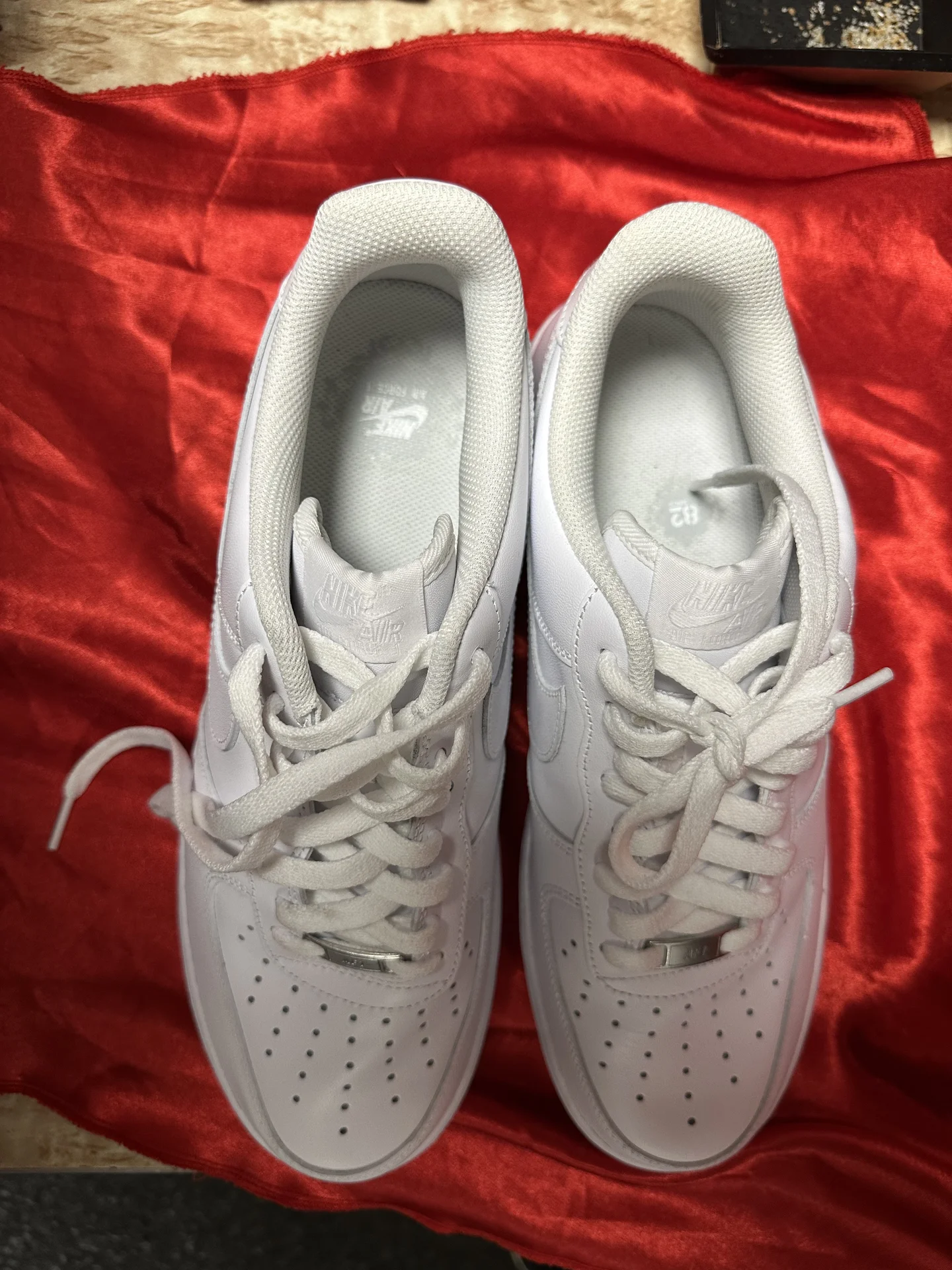 Nike Air Force 1 Белые - миниатюра 3