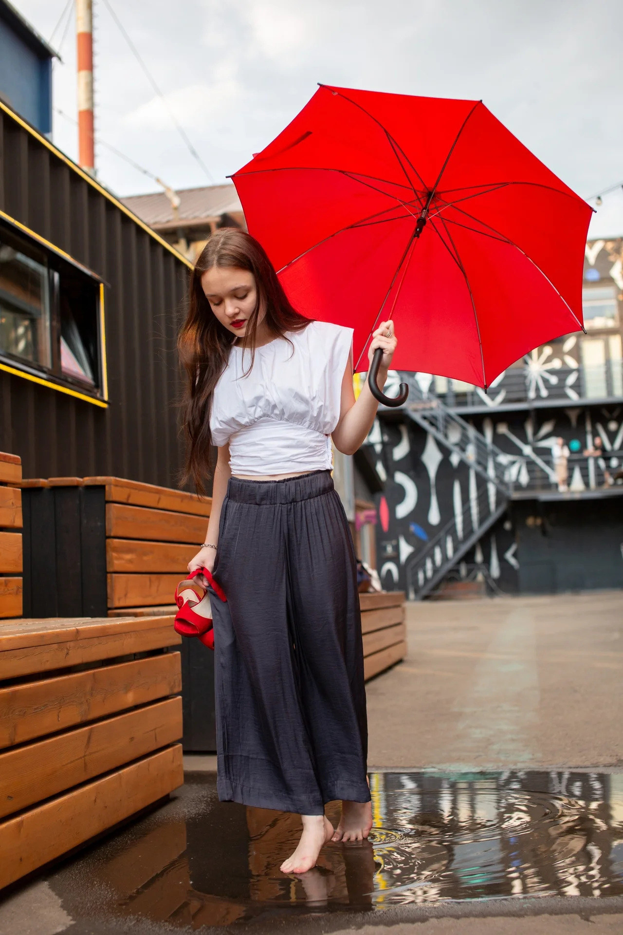 Блузка Zara белая, XS - миниатюра 2