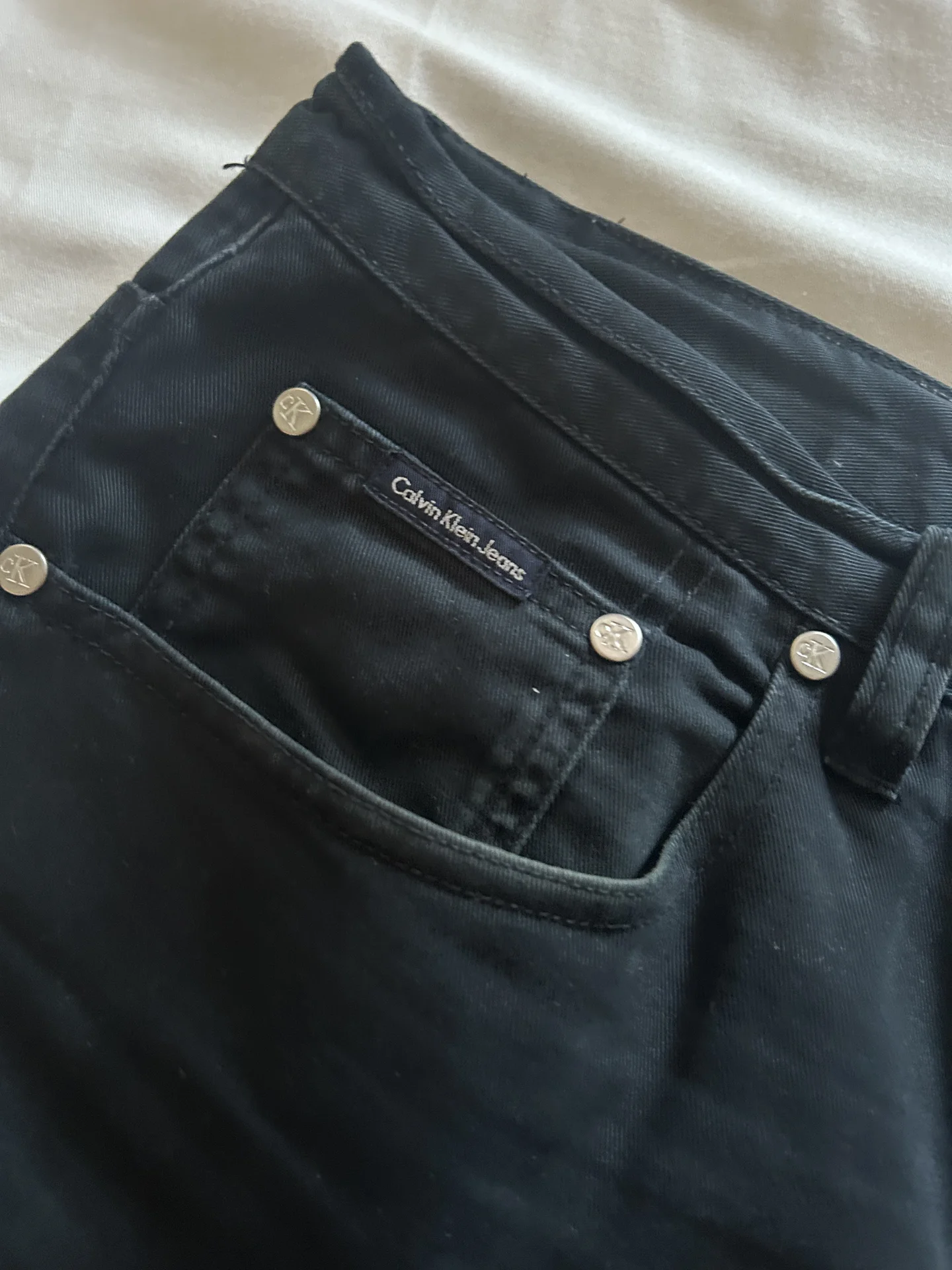 Джинсы Calvin Klein Черные Прямые W38 (Размер 54) - миниатюра 5