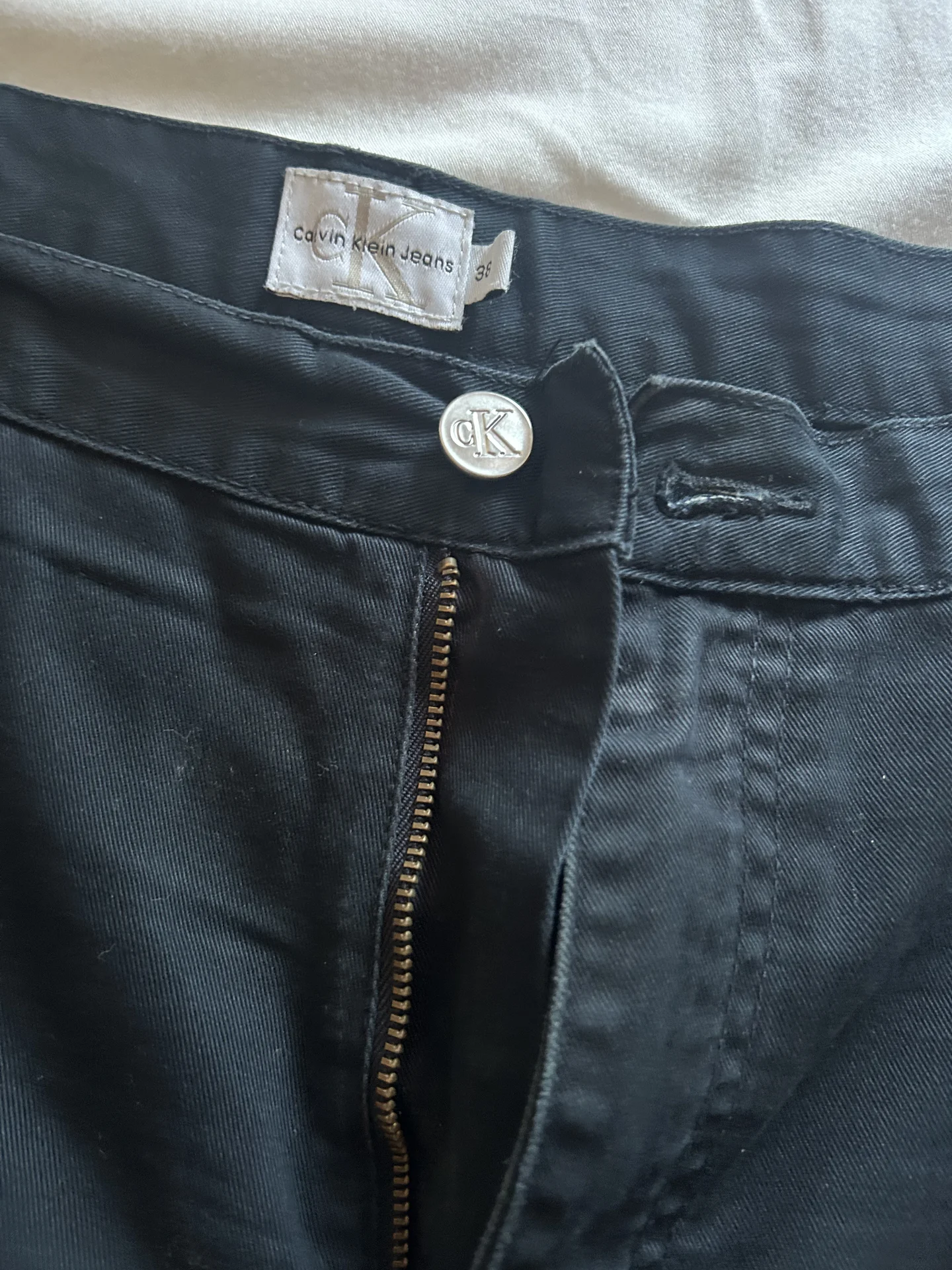 Джинсы Calvin Klein Черные Прямые W38 (Размер 54) - миниатюра 6
