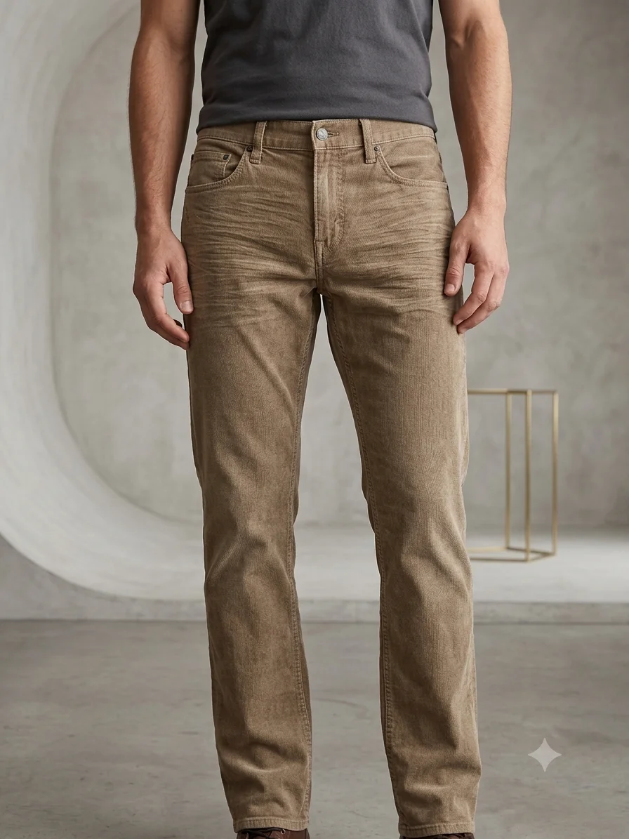 Мужские джинсы American Eagle Бежевые Slim (Размер - изображение 1