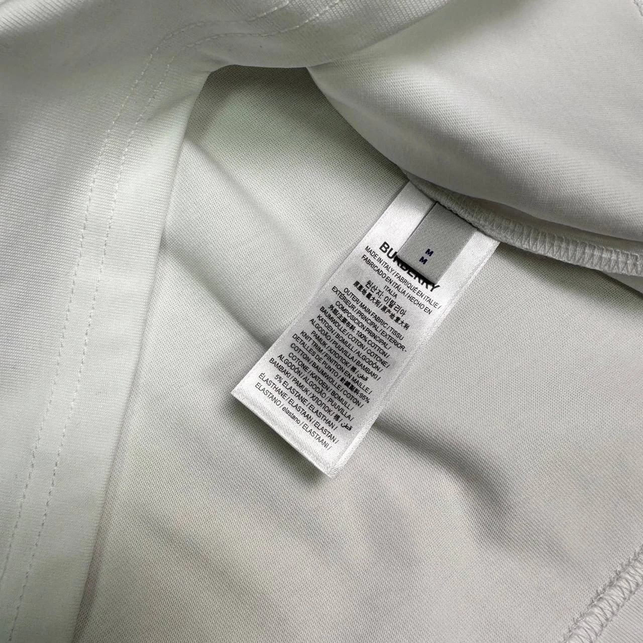 Футболка burberry белая - миниатюра 5