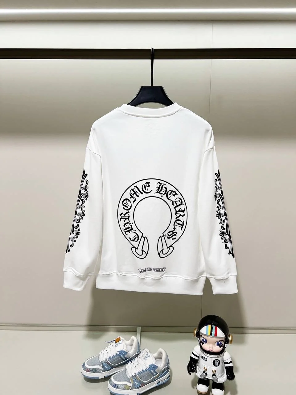Свитшот chrome hearts белый - изображение 1